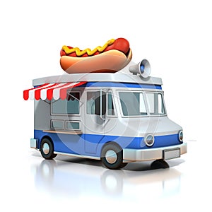 Hot dog fast food van