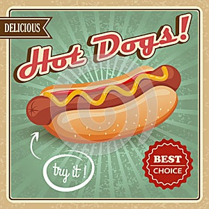 Hot dog poster