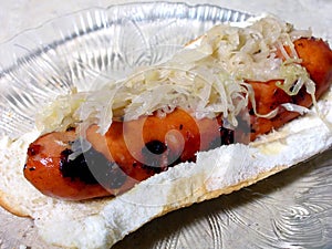 Hot Dog and Sauerkraut