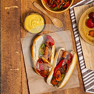 Hot Dogs Fajita Style