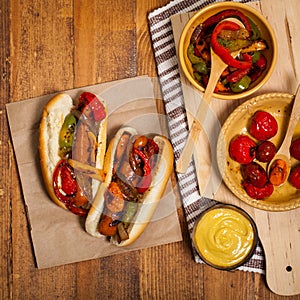 Hot Dogs Fajita Style