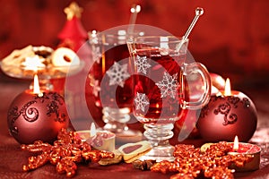 Hot drink for winter and Christmas photo