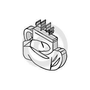 hot drink winter isometric icon vector illustration