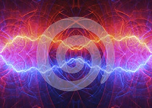 Hot fire and cold ice lightning