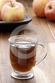 Hot fresh apple cider