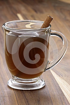 Hot fresh apple cider