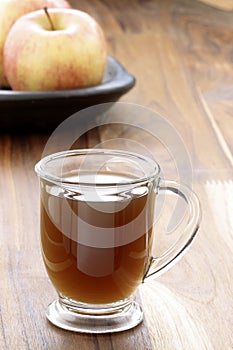 Hot fresh apple cider