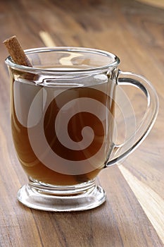 Hot fresh apple cider