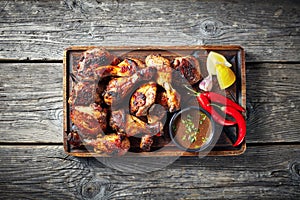 Hot Grilled Jamaican Jerk Chicken, top view