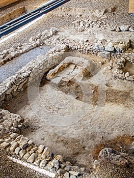 Hot Halls of the House of Hippolytus, Complutum, a Roman City located in Alcala de Henares, Madrid, Spain