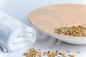 Hot inhaled chamomile