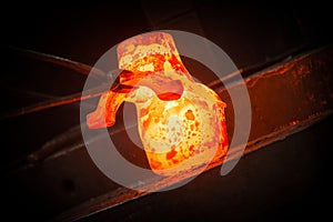 Hot iron in smeltery