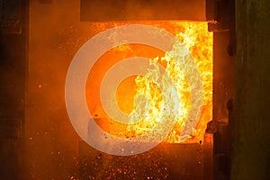 Hot iron in smeltery