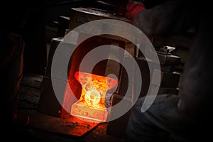 Hot iron in smeltery