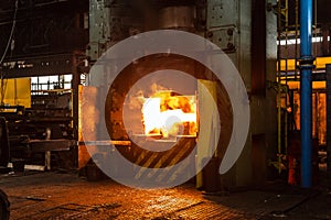 Hot iron in smeltery