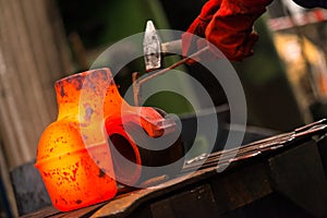 Hot iron in smeltery