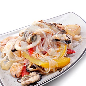 Hot Japan Salad on a Plate