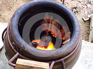 Hot in jar thailand fire meat innovation Grilling pot  thailand pipoon