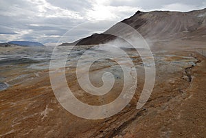 Hot Mudpots at Hverir, Iceland