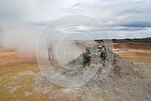 Hot Mudpots at Hverir, Iceland