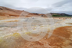 Hot Mudpots at Hverir, Iceland