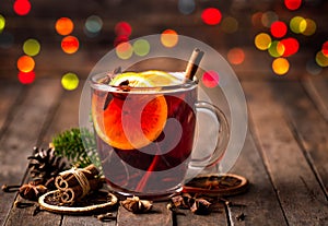 Hot mulled wine