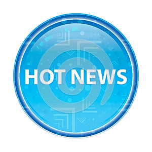 Hot News floral blue round button