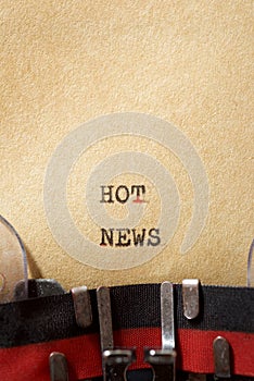 Hot news phrase