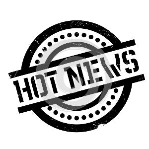 Hot News rubber stamp