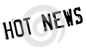 Hot News rubber stamp