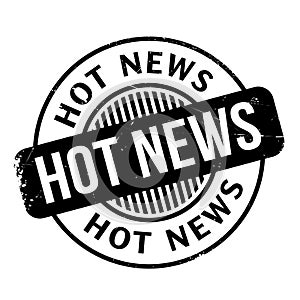 Hot News rubber stamp