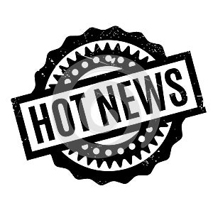 Hot News rubber stamp