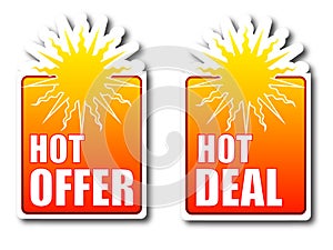 Hot offer Hot deal badges