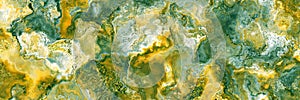 Hot old yellow green grey nature marbled background wall in old grunge spilled watercolor stone paint