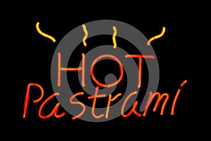 Hot Pastrami Neon Sign