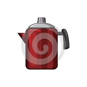 hot percolator pot coffee cartoon vector illustration