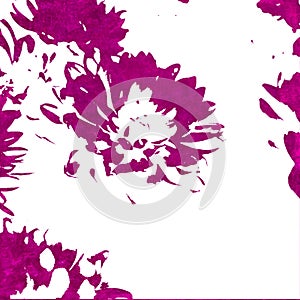 hot pink daisy floral batik print grunge texture white background printable cloth art
