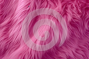 Hot Pink faux Fur Textured Background