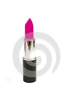 Hot pink lipstick