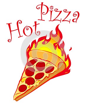 Hot Pizza Logo Design