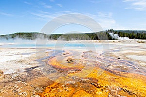 hot pool in Yellowtone National Park USA