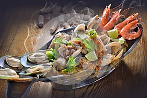 Hot pot seafood platter