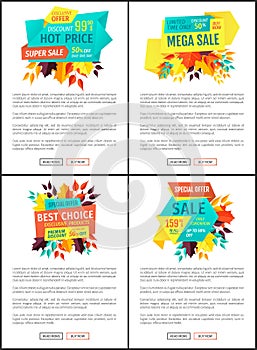 Hot Price Best Choice Offer Vector Illustration