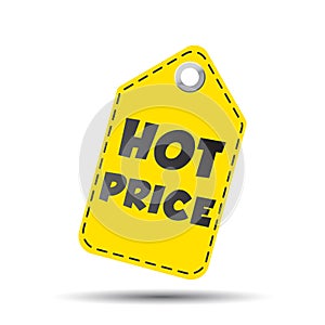 Hot price hang tag. Vector illustration