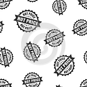 Hot price rubber stamp seamless pattern background. Business con