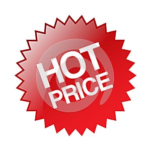 Hot price sticker icon