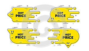 Hot Price text. Special offer sale sign. Vector