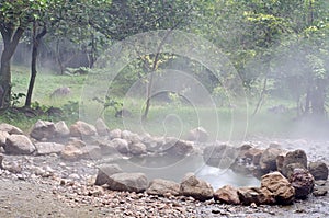 Hot pring in Thailand