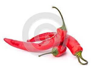 Hot red chili or chilli pepper