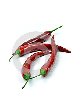 Hot red chilis